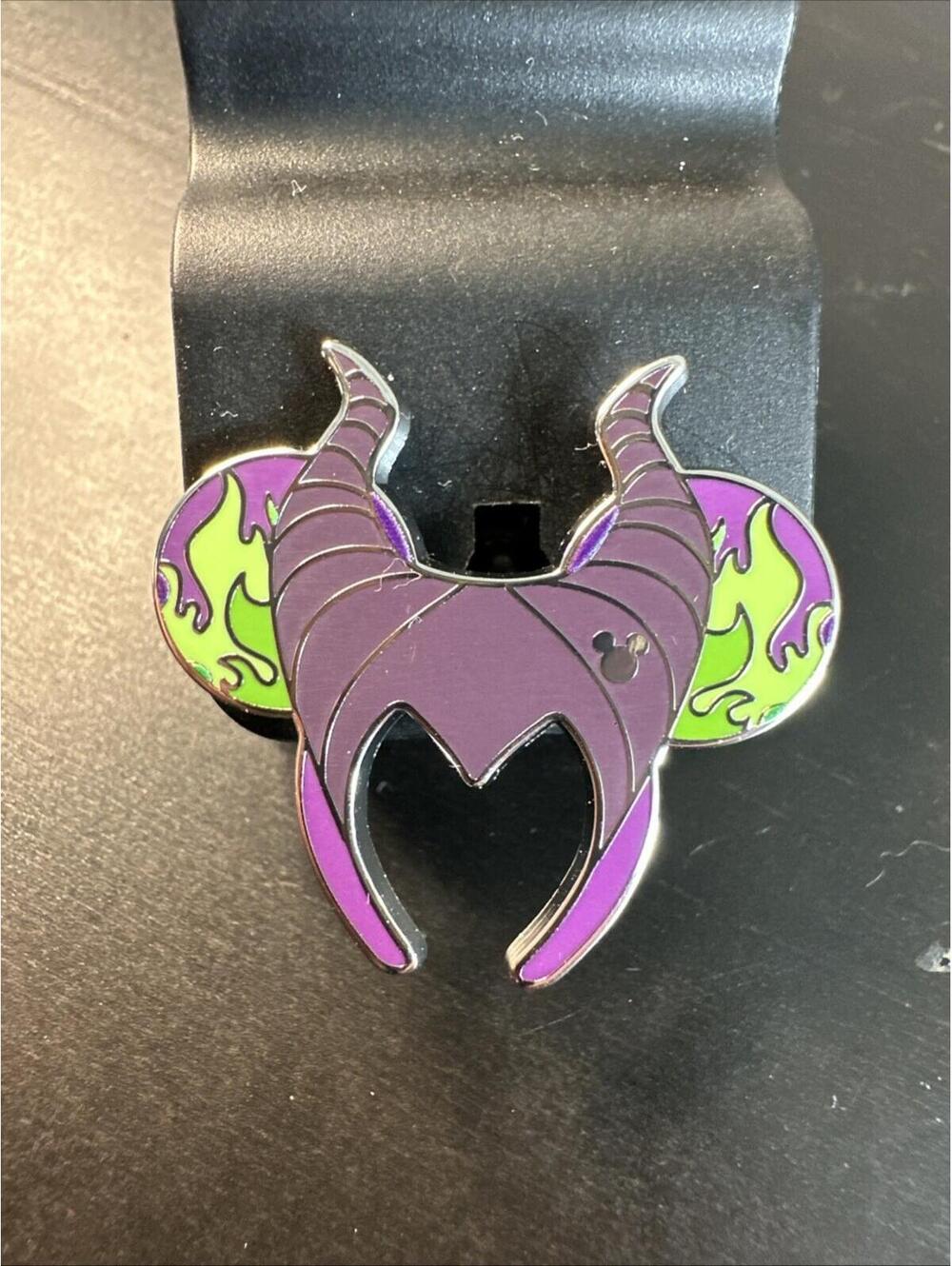 Disney World - Hidden Mickey 2026 - Maleficent Horns Mickey Mouse Ears Pin
